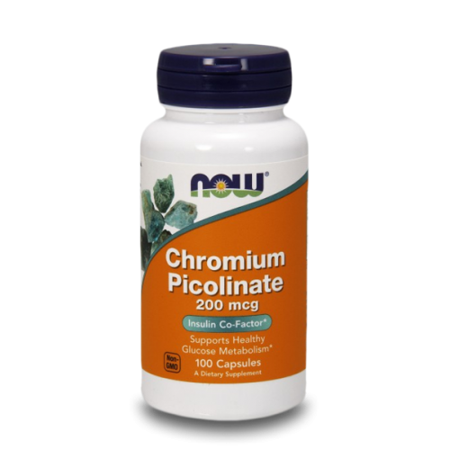 Now Хром пиколинат 200 mcg х 100 капсули